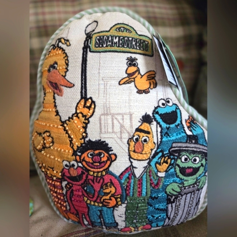 SESAME STREET Beaded Accent Pillow